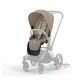 Коляска 2 в 1 Cybex Priam 4 Cozy Beige шасси Matt Black