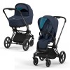 Коляска 2 в 1 Cybex Priam 4 Midnight Blue шасси Matt Black