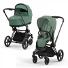 Коляска 2 в 1 Cybex Priam 4 Leaf Green шасси Matt Black