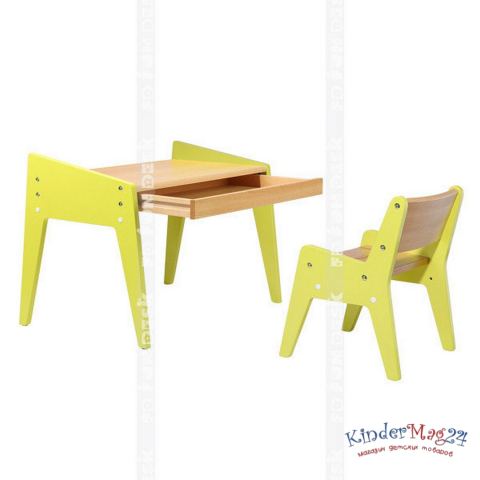Детский стол и стульчик Fundesk Omino