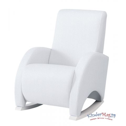 Кресло-качалка Micuna Wing/Confort White Кожаная обивка
