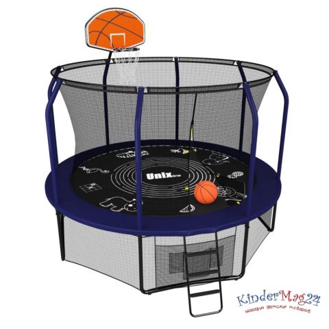 Батут UNIX line SUPREME GAME + Basketball (305 см / 10 ft)