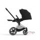 Коляска 2 в 1 Cybex Priam 4 Sepia Black шасси Chrome Black