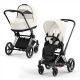 Коляска 2 в 1 Cybex Priam 4 Off White шасси Chrome Black