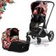 Коляска 2 в 1 Cybex Priam 4 Spring Blossom Dark шасси Chrome Black