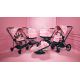 Коляска 2 в 1 Cybex Priam 4 Simply Flowers Pale Blush шасси Chrome Black