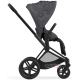 Коляска 2 в 1 Cybex Priam 4 Simply Flowers Dream Grey шасси Chrome Black