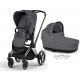 Коляска 2 в 1 Cybex Priam 4 Simply Flowers Dream Grey шасси Chrome Black