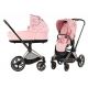 Коляска 2 в 1 Cybex Priam 4 Simply Flowers Pale Blush шасси Rosegold