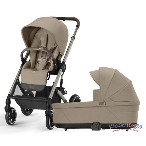 Коляска 2 в 1 Cybex Balios S Lux 2023 Almond Beige